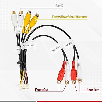 Amazon.com: RED WOLF RCA Wiring Harness Cable Connector